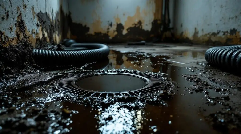 A professional restoration technician in full protective gear performing sanitization in a Miami Springs home.